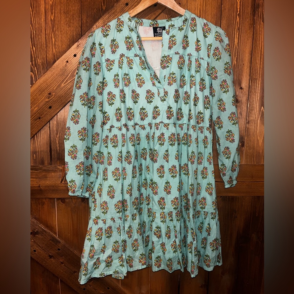 Madison Mathews Floral Print Dress size Small